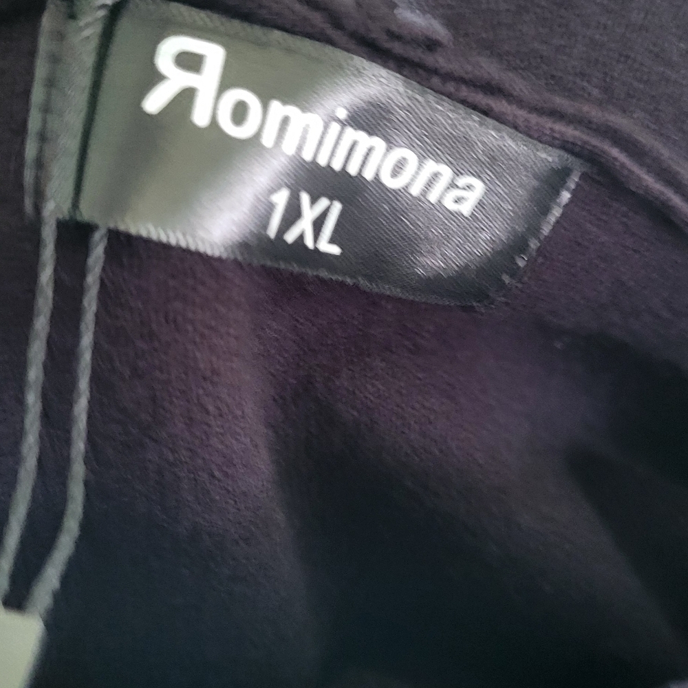Romimona Longline Hooded Herringbone Block Open Front Cardigan - Picture 7 of 11